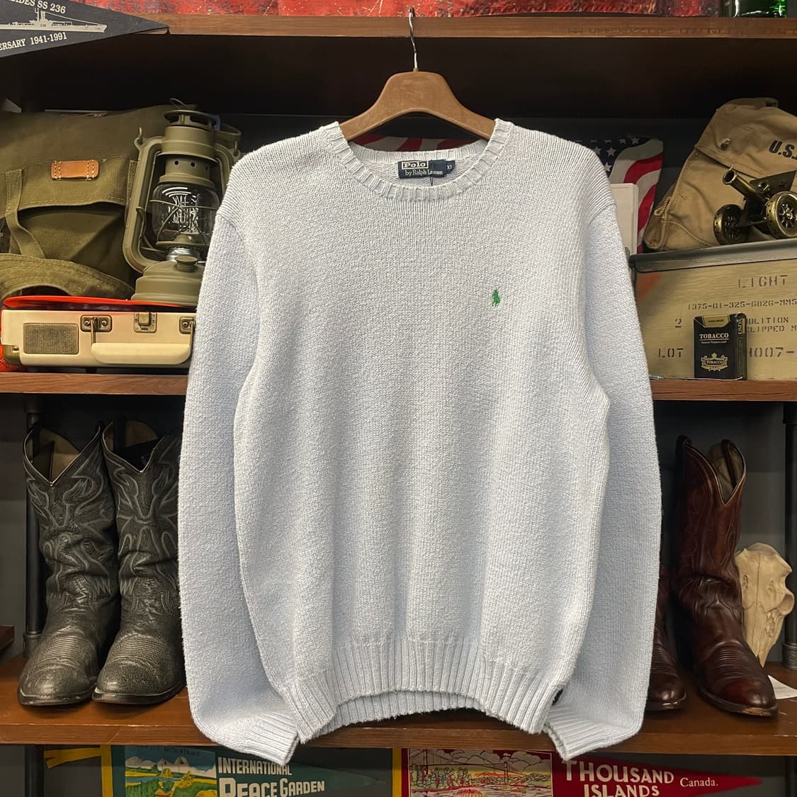 00s 폴로 랄프로렌 헤비 울 레트로 라운드 넥 니트 스웨터 N347 상품이미지1