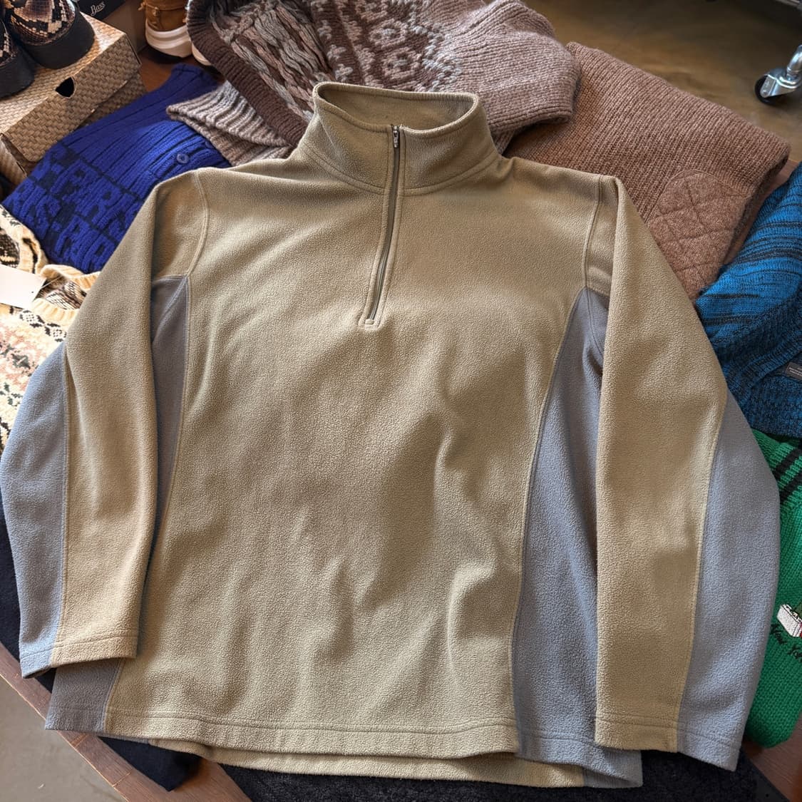 엘엘빈 플리스 아노락 하프집업 상품이미지1