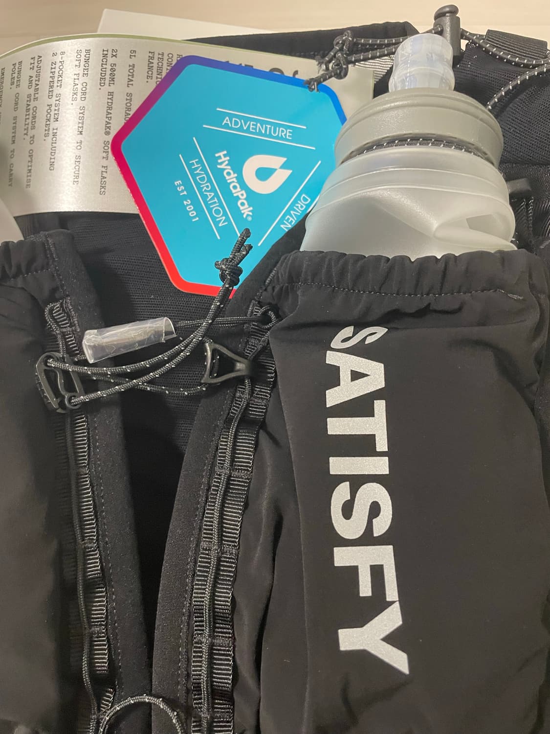 새티스파디 저스티스 코듀라 5L 하이드레이션 베스트 S-M 사이즈 블랙 상품이미지3