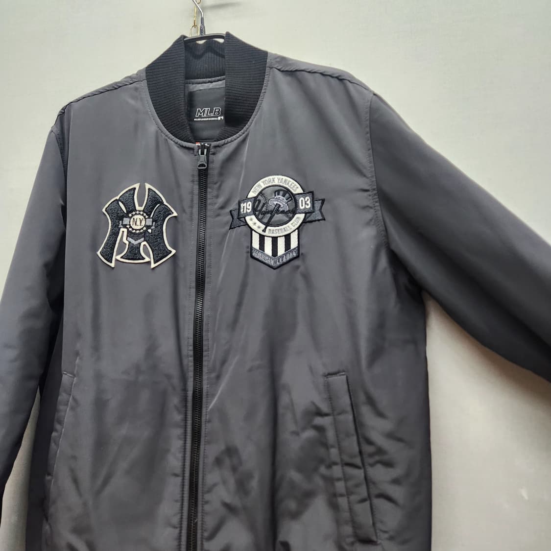 MLB 뉴욕양키스 로고 자수 항공점퍼 100(XL) 상품이미지2