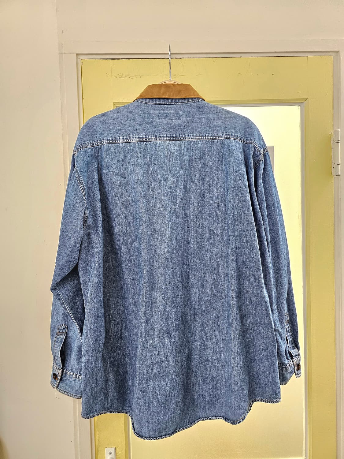 Japan 스웨이드 배색 청남방 상품이미지5