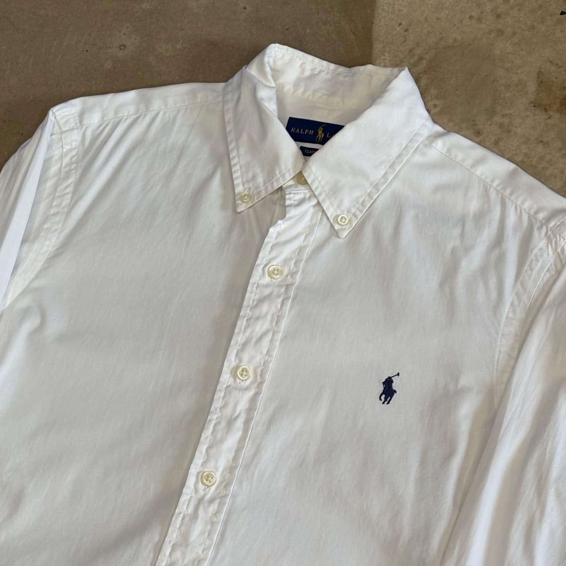S 폴로랄프로렌 클래식핏 화이트 코튼 셔츠  상품이미지1