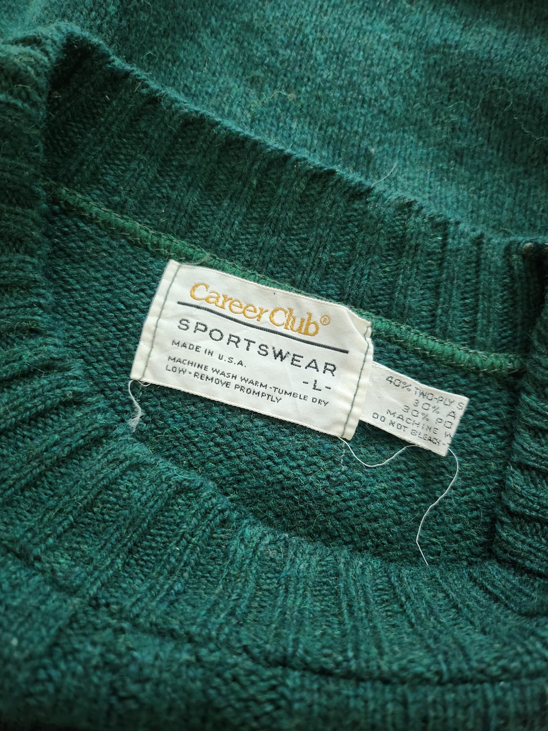 80's vtg usa 울 니트  상품이미지3