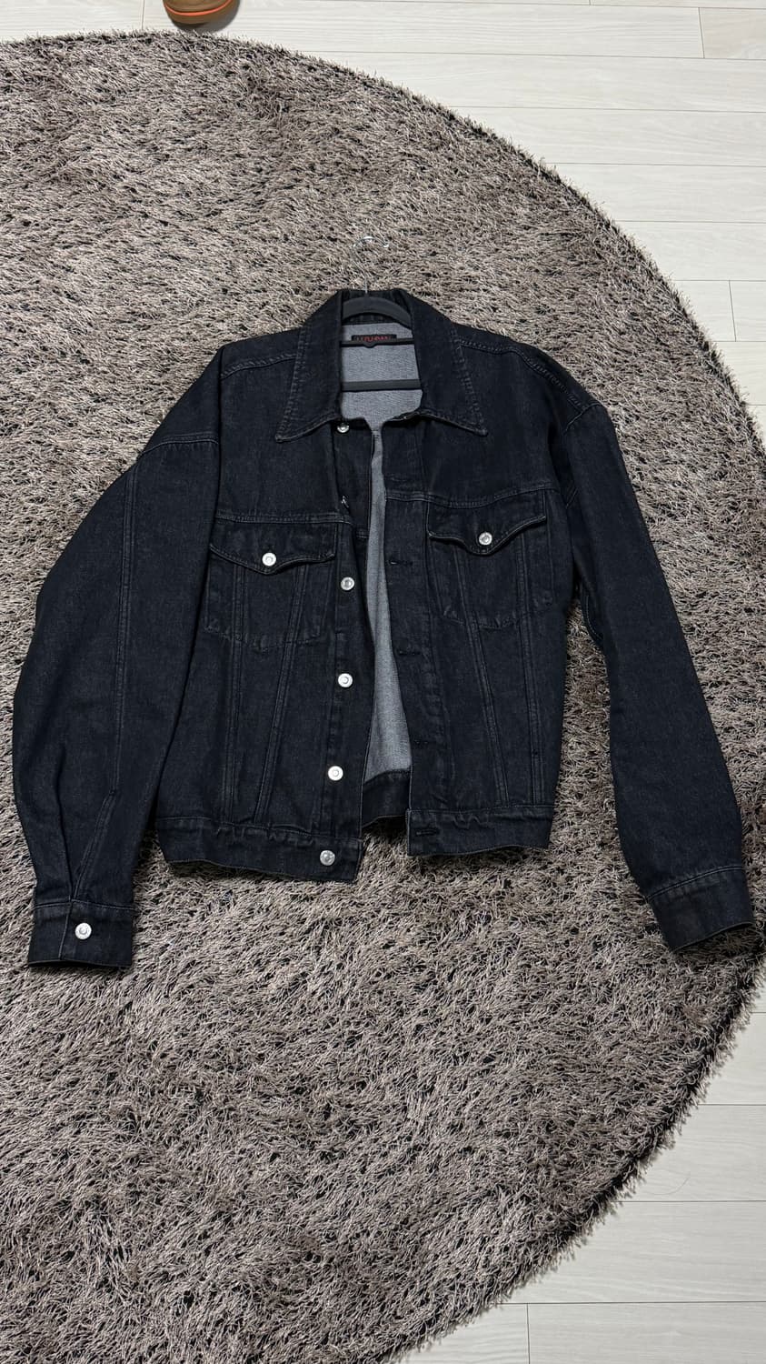 루단 데님자켓 블랙 L 사이즈 상품이미지1