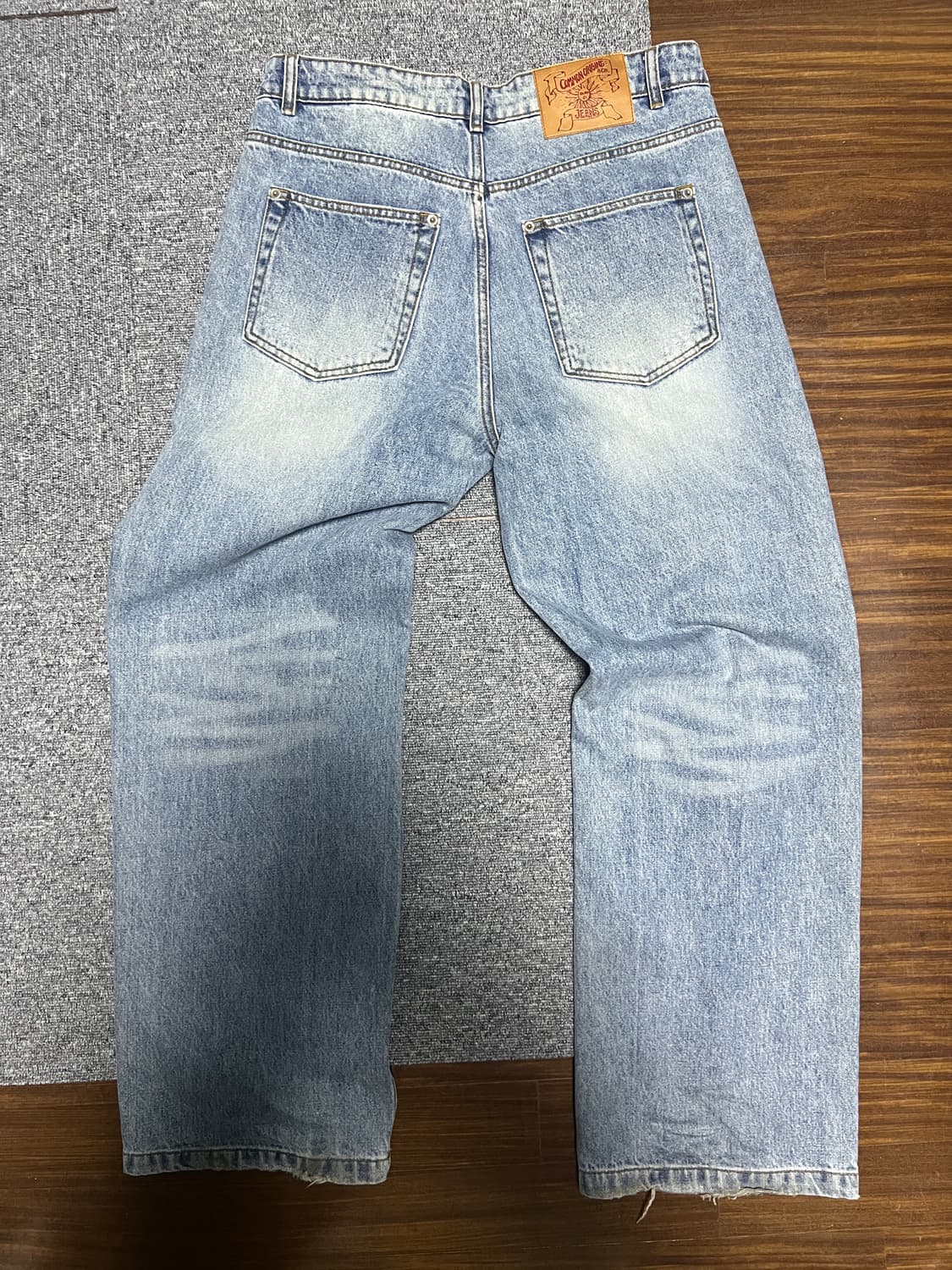 쿠어 워시드 세미 플레어 팬츠(L) 상품이미지5