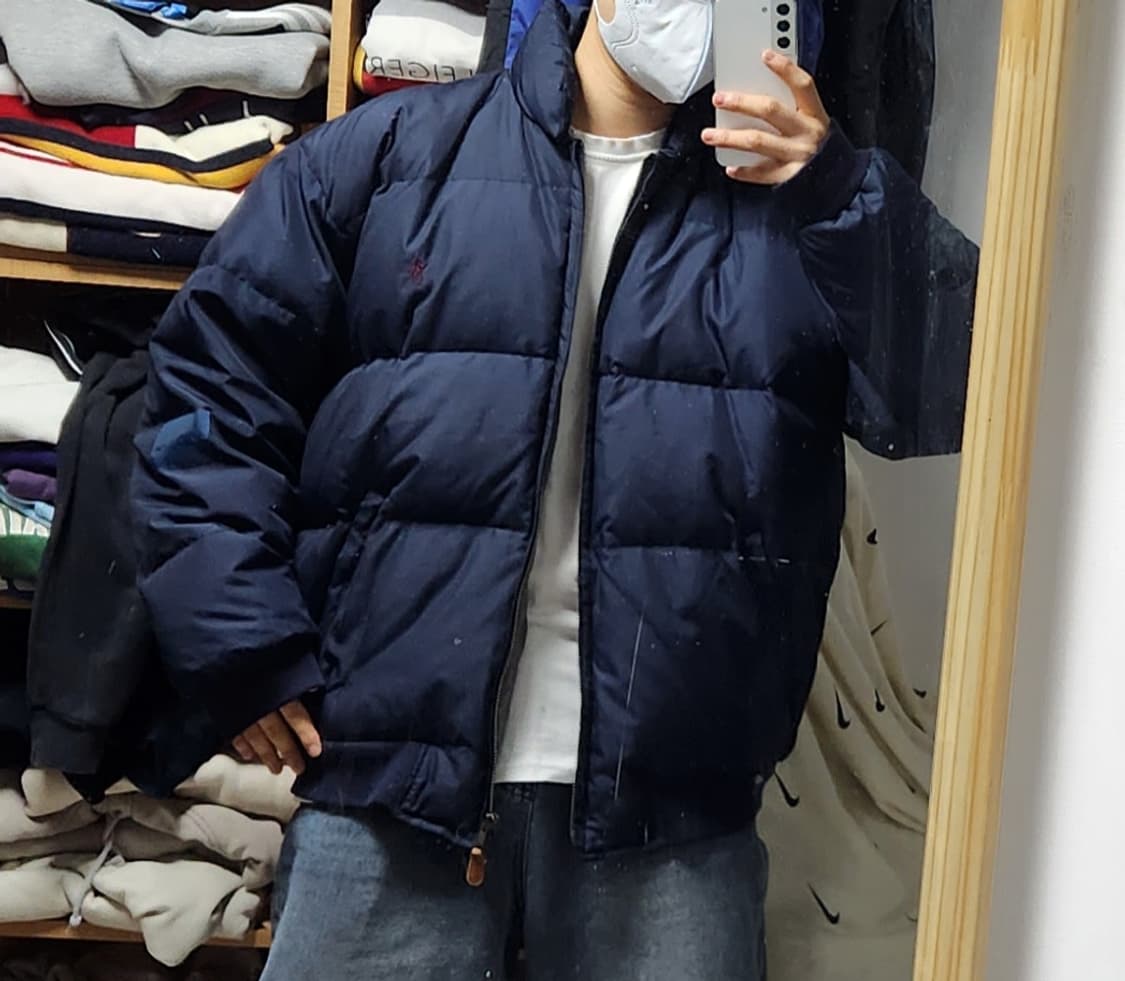 폴로 랄프로렌 딥네이비 푸퍼 숏패딩 자켓 상품이미지1