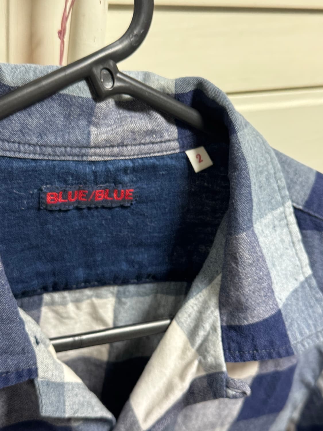 Blue blue 오픈카라 셔츠 상품이미지2