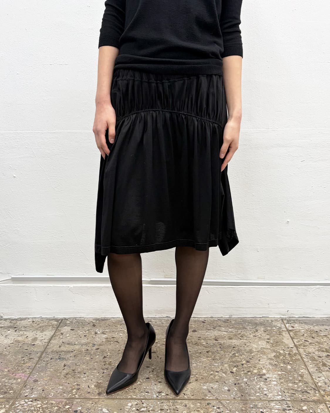 주카 비대칭 스커트-팬츠 상품이미지1