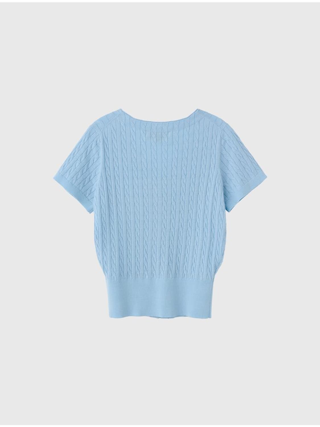 제네럴아이디어 케이블 반팔가디건 상품이미지5