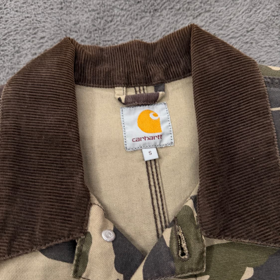 [ 정품/S ] 칼하트 카모 미시건 워크 초어 자켓 상품이미지5