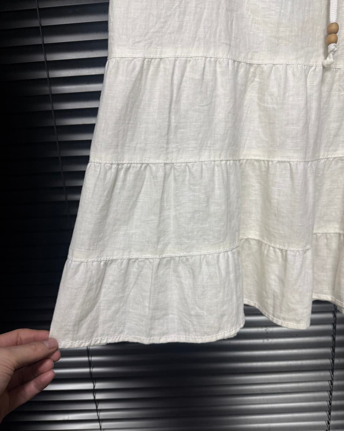 MERONA 린넨 마 캉캉 롱 치마 원피스 에스닉 여름 밴딩 보헤미안 상품이미지5