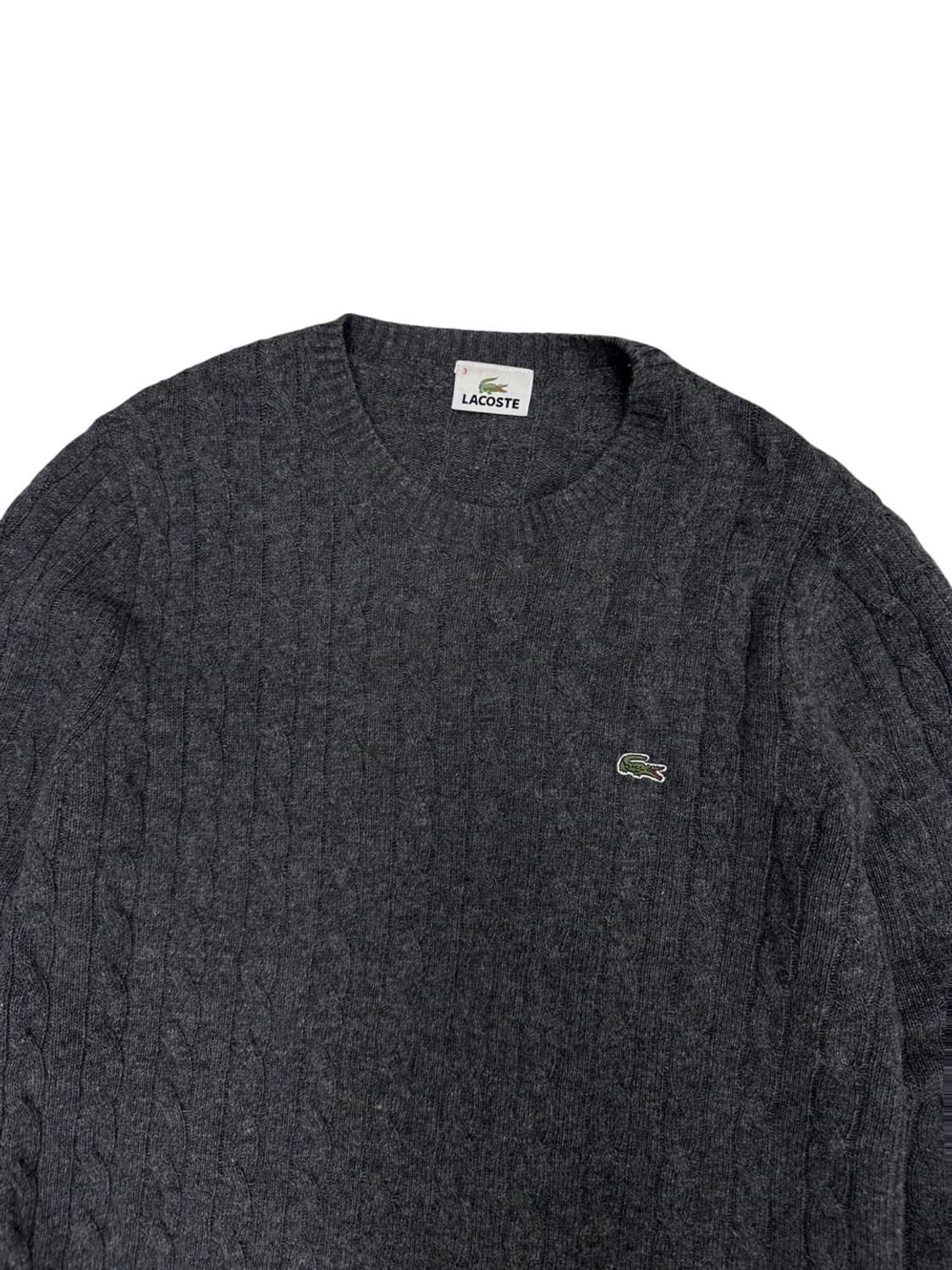 라코스테 울 니트 다크그레이 (3,M)  상품이미지2