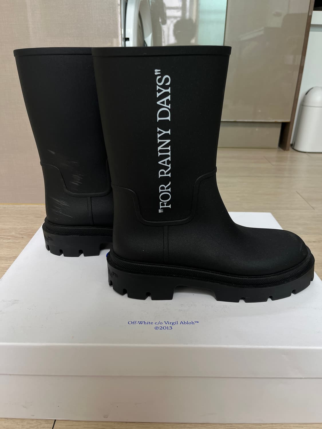 off white “for rainy days” boots 레인부츠 44 상품이미지8