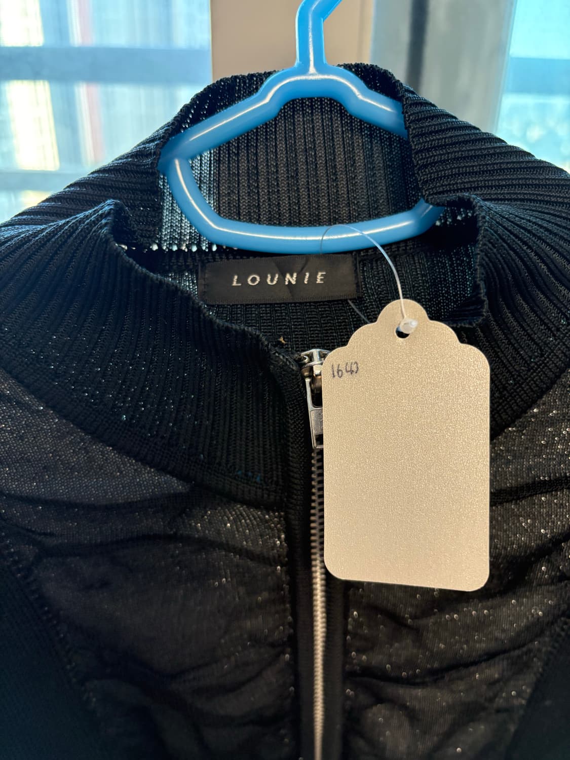 빈티지 셔링 집업 블랙 상품이미지5