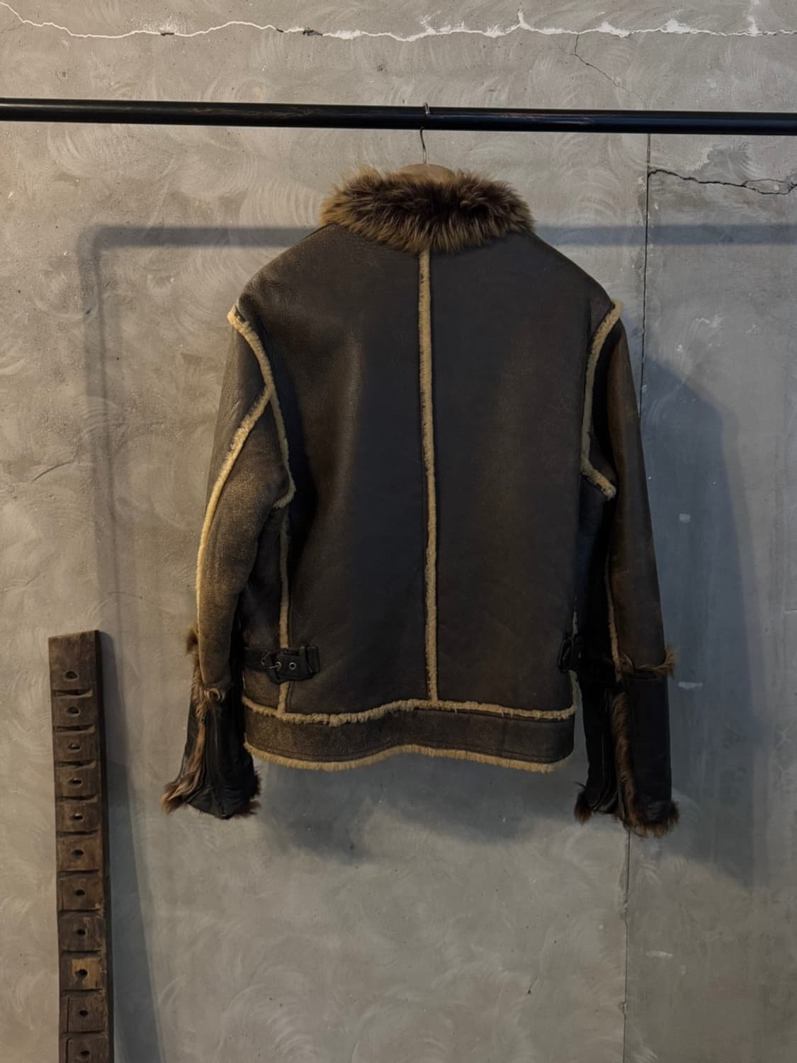 아비렉스 카우하이드 무톤 레더 자켓 100 상품이미지10