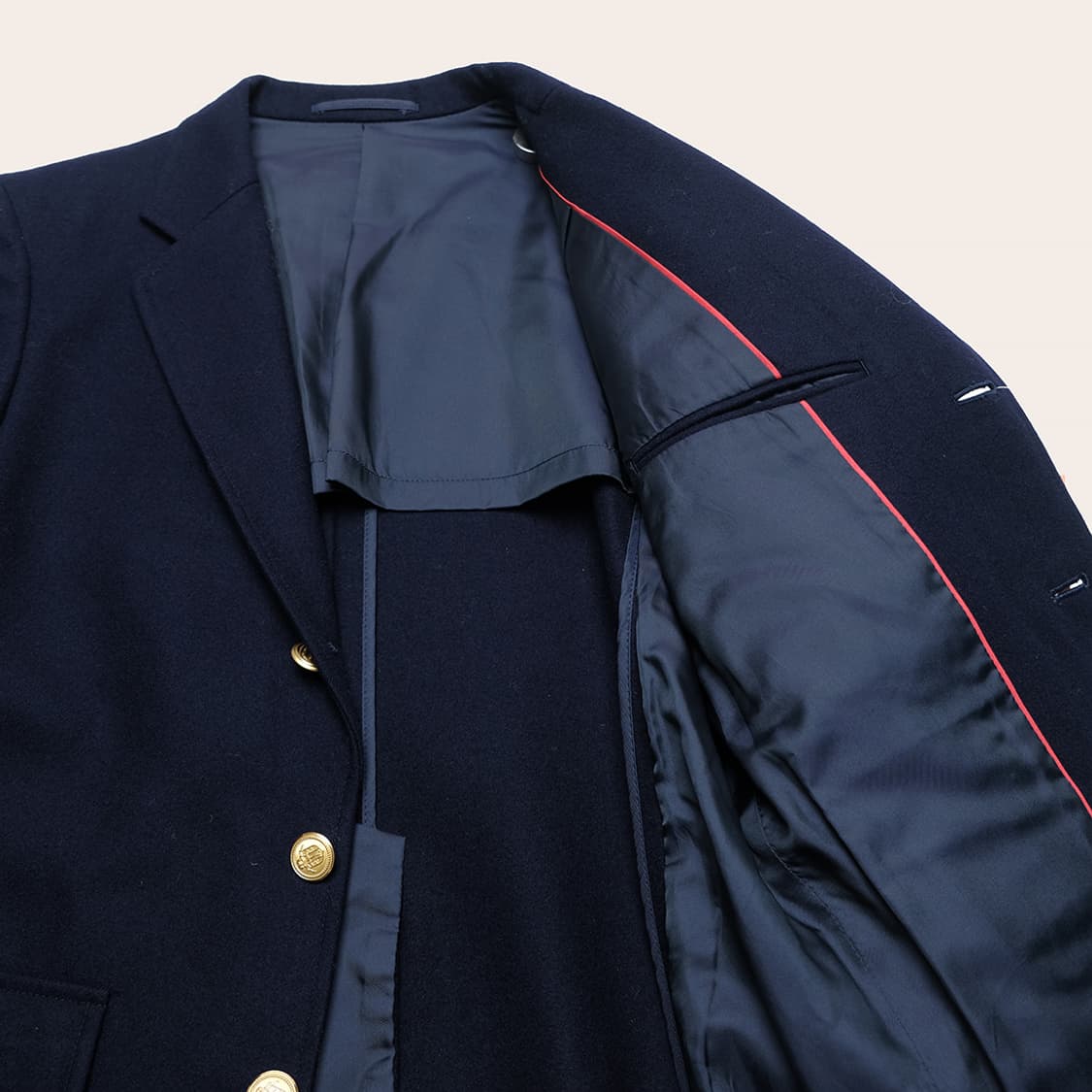 gold button 3roll2 navy blazer 상품이미지6