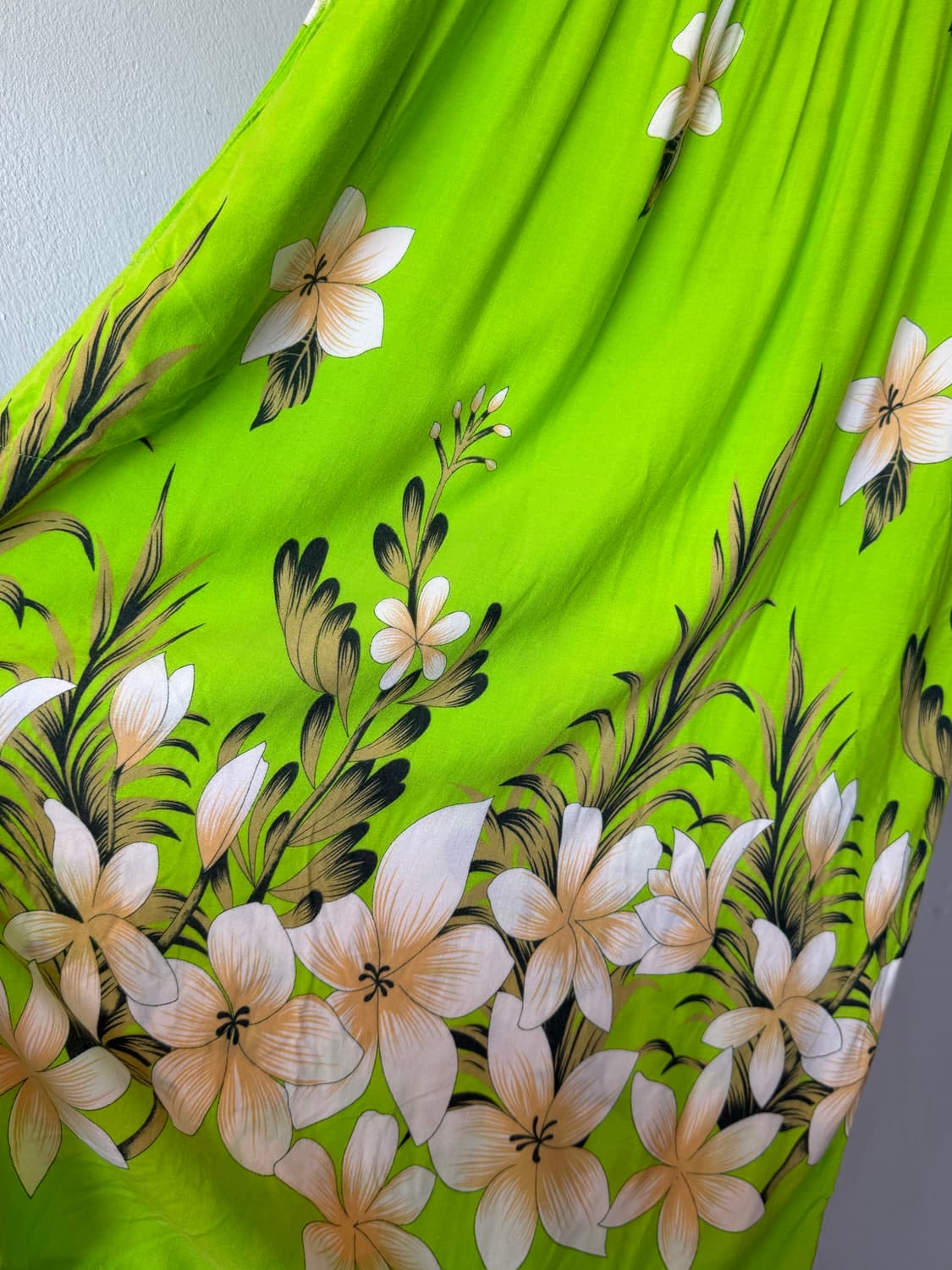 하와이안 패턴 박시 롱 원피스 상품이미지4