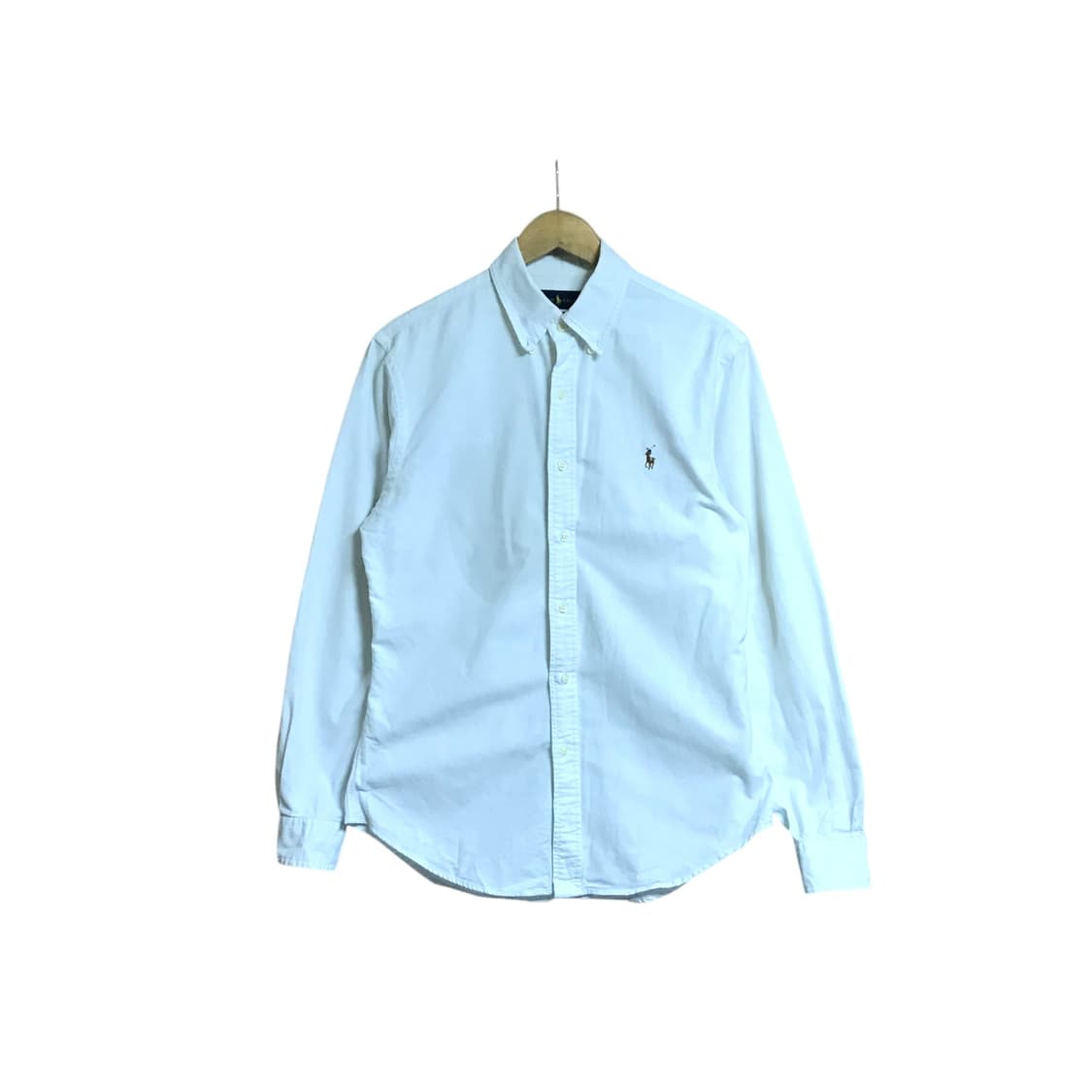 폴로 면 코튼 옥스퍼드 신형라인 흰색셔츠(주름 필때 물 입니다) 상품이미지2