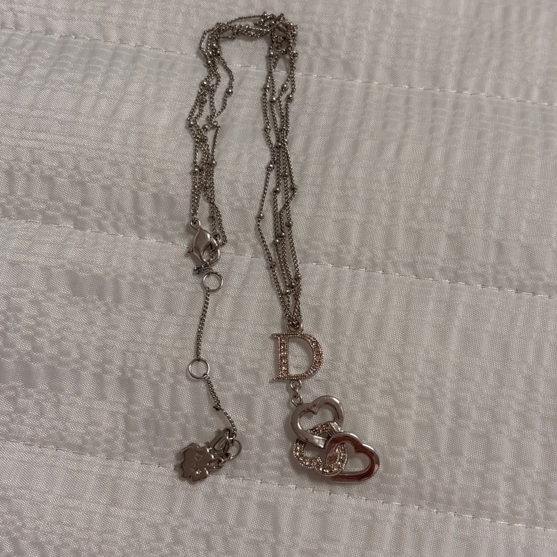 디올 빈티지 D 하트 목걸이 상품이미지1