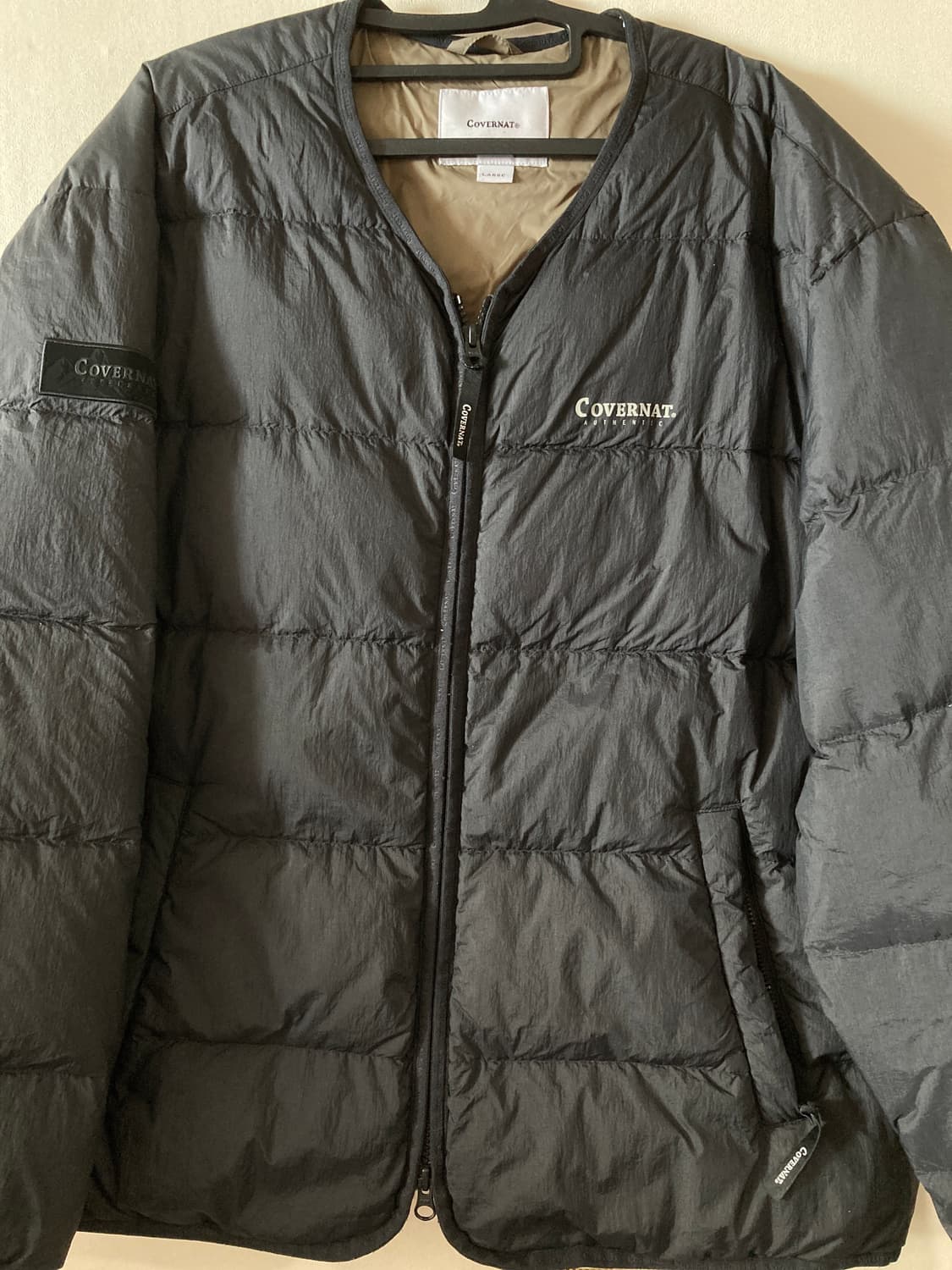 커버낫 구스 패딩 블랙 L 상품이미지6