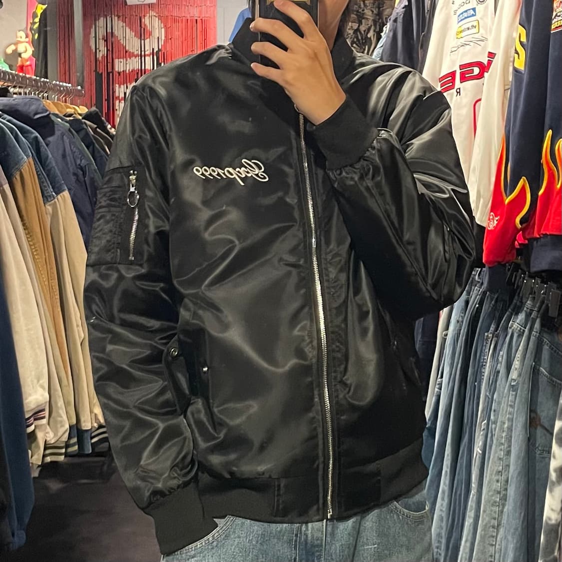 [IM] Vtg 블랙 자수 스카쟌 상품이미지4