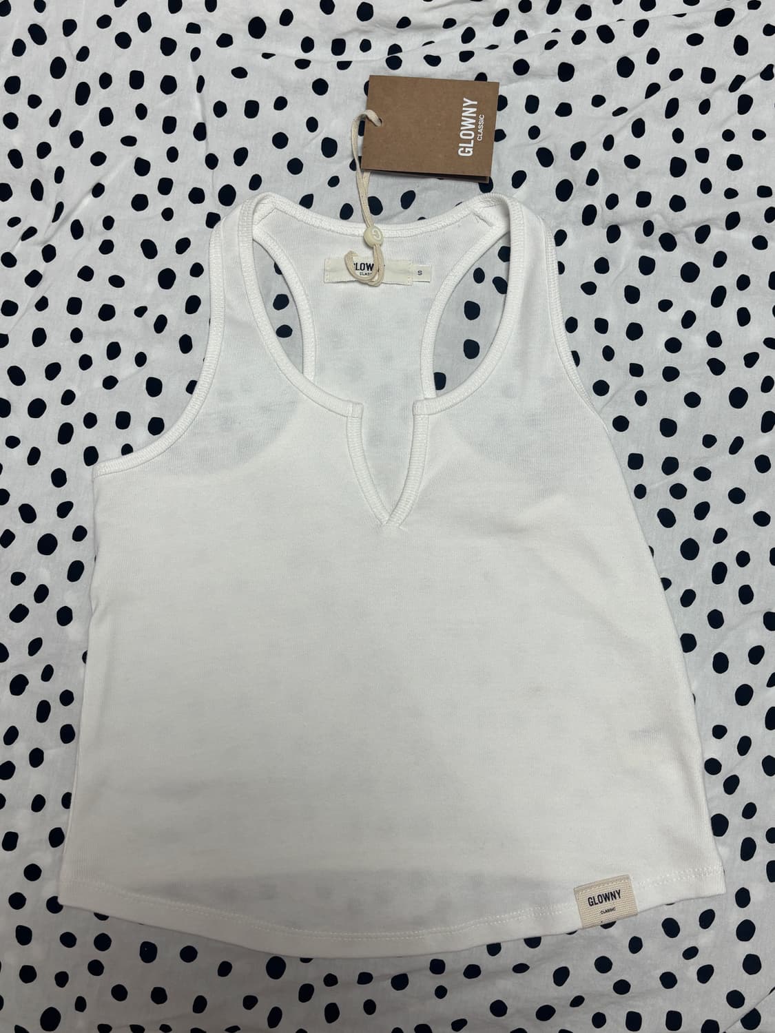 글로니 지 레이스백 탱크 화이트 새상품 / G RACERBACK TANK 상품이미지4
