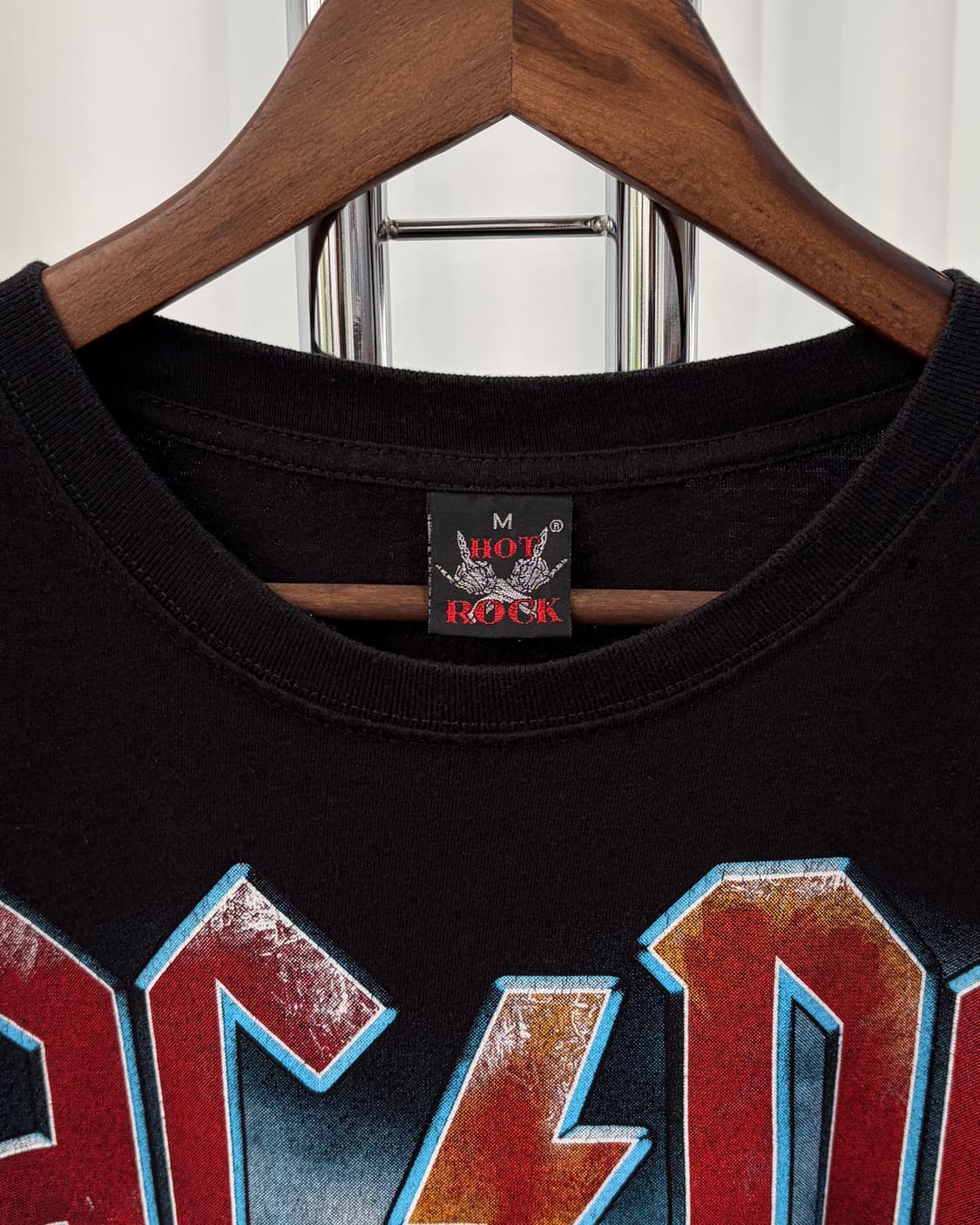 HOT ROCK 빈티지 AC/DC 아이언맨 프린팅 티셔츠 상품이미지6