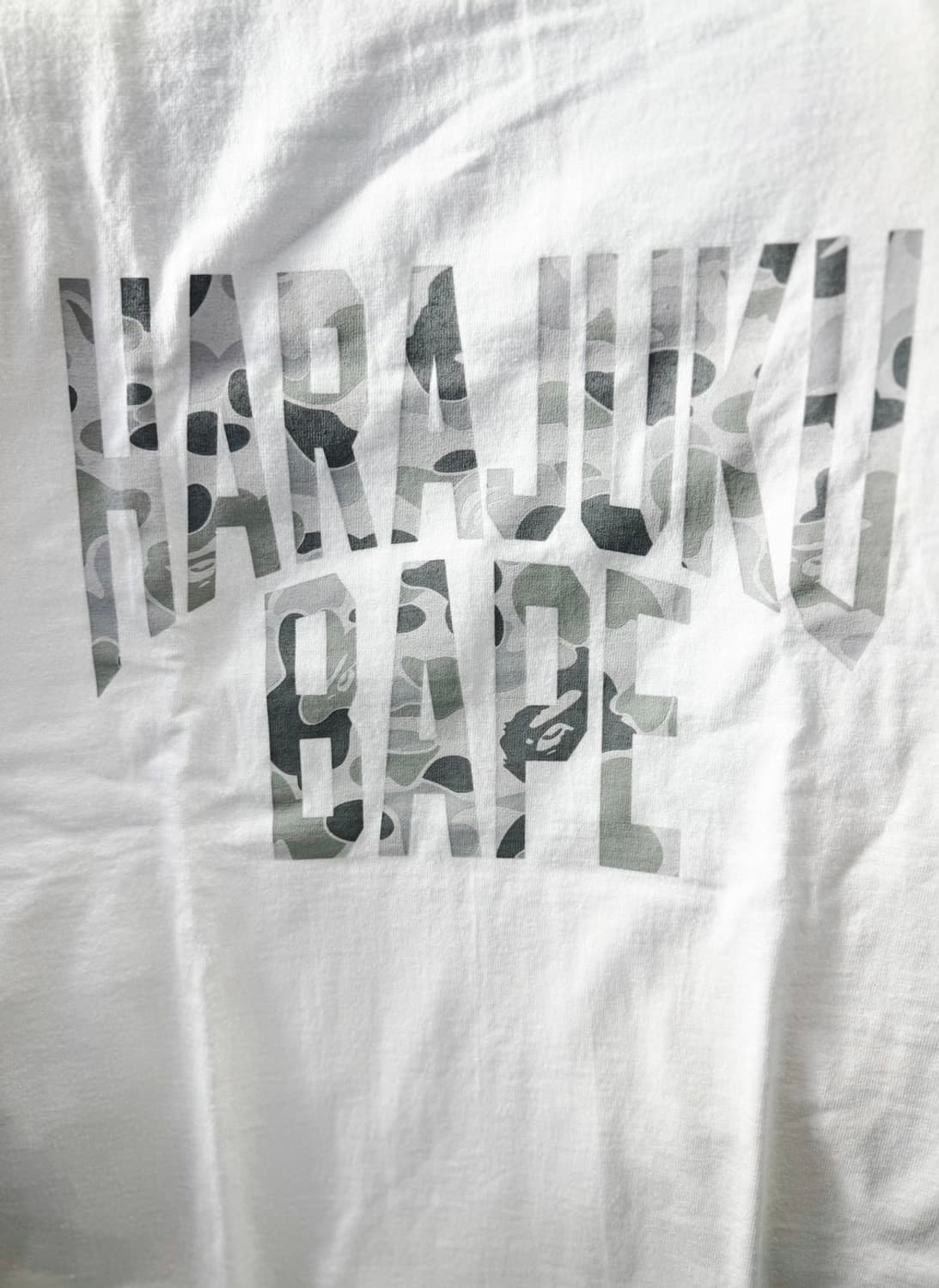 bape 베이프 하라주쿠 한정 로고 티 s 상품이미지2
