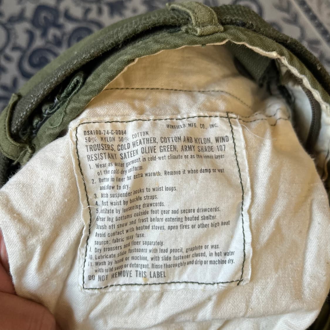 M U.S. AMRY M-65 팬츠/W2181 상품이미지5