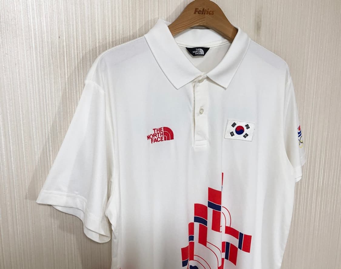 노스페이스 팀코리아 2014 인천아시안게임 국대지급 폴로티셔츠 105 상품이미지5