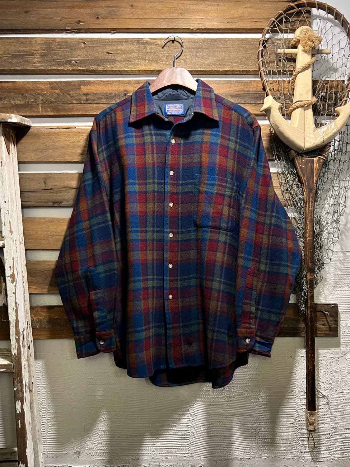 [L]펜들턴 Made in USA 타탄체크 버진 울 셔츠 상품이미지1