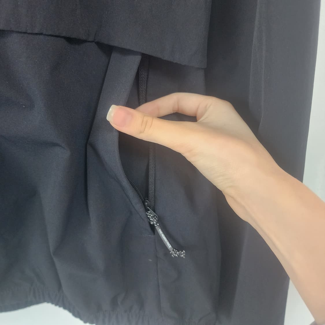 노스페이스 블랙 후드 바람막이 자켓 상품이미지4