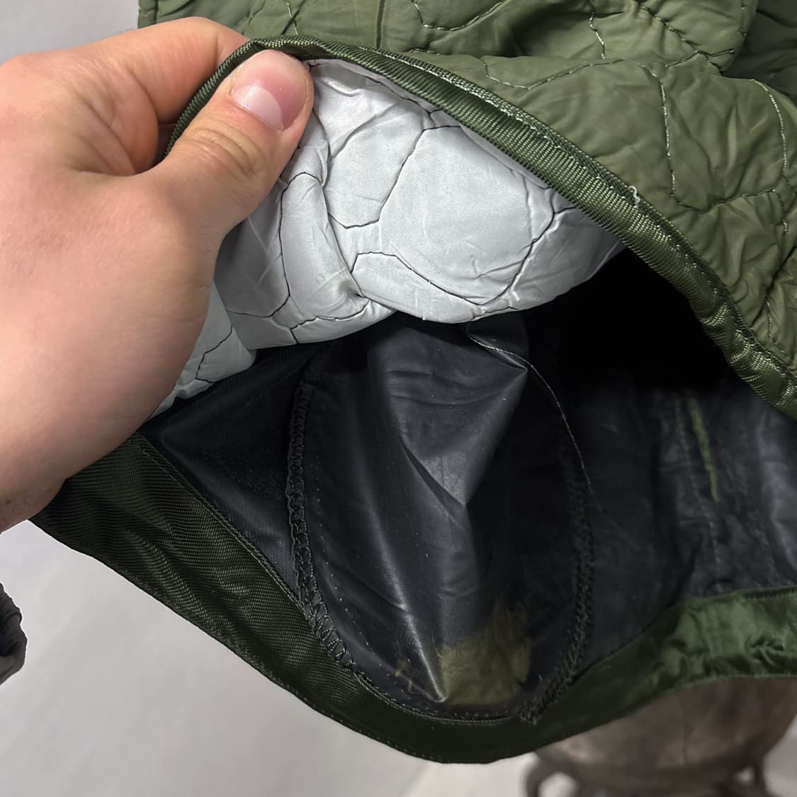 80s 오리지널 U.S. NAVY A-1 덱자켓 브라운 코듀로이 N436 상품이미지8