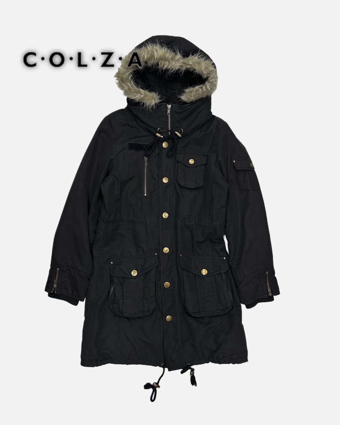 black fur hood field parka 상품이미지1