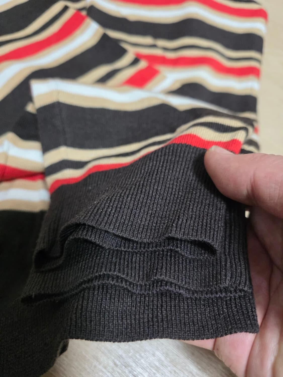 유니클로 X 마르니 오버사이즈 스트라이프 브이넥 가디건 L 상품이미지5