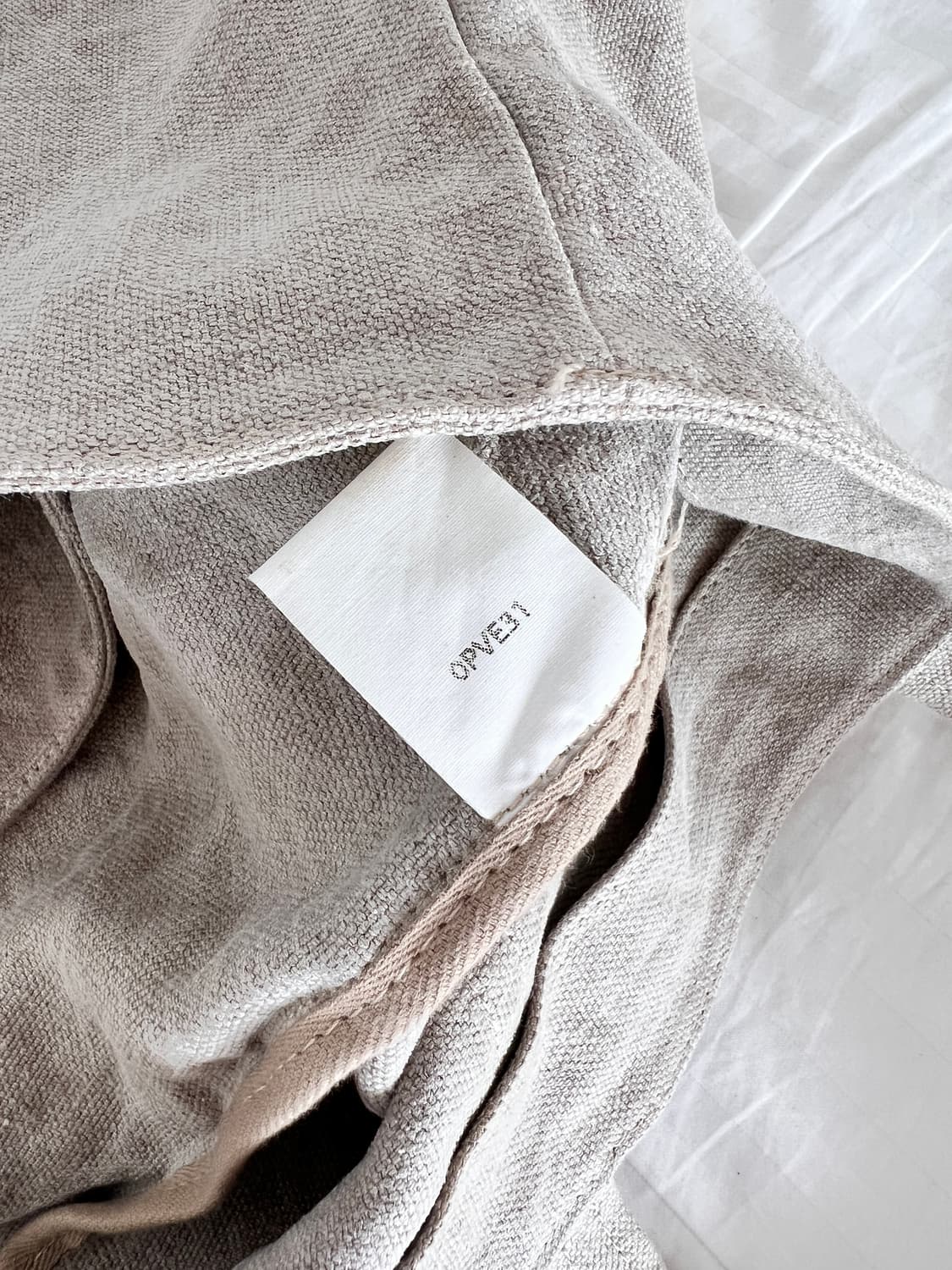 바네사브루노 베이지 리넨 M 카바스백 상품이미지7