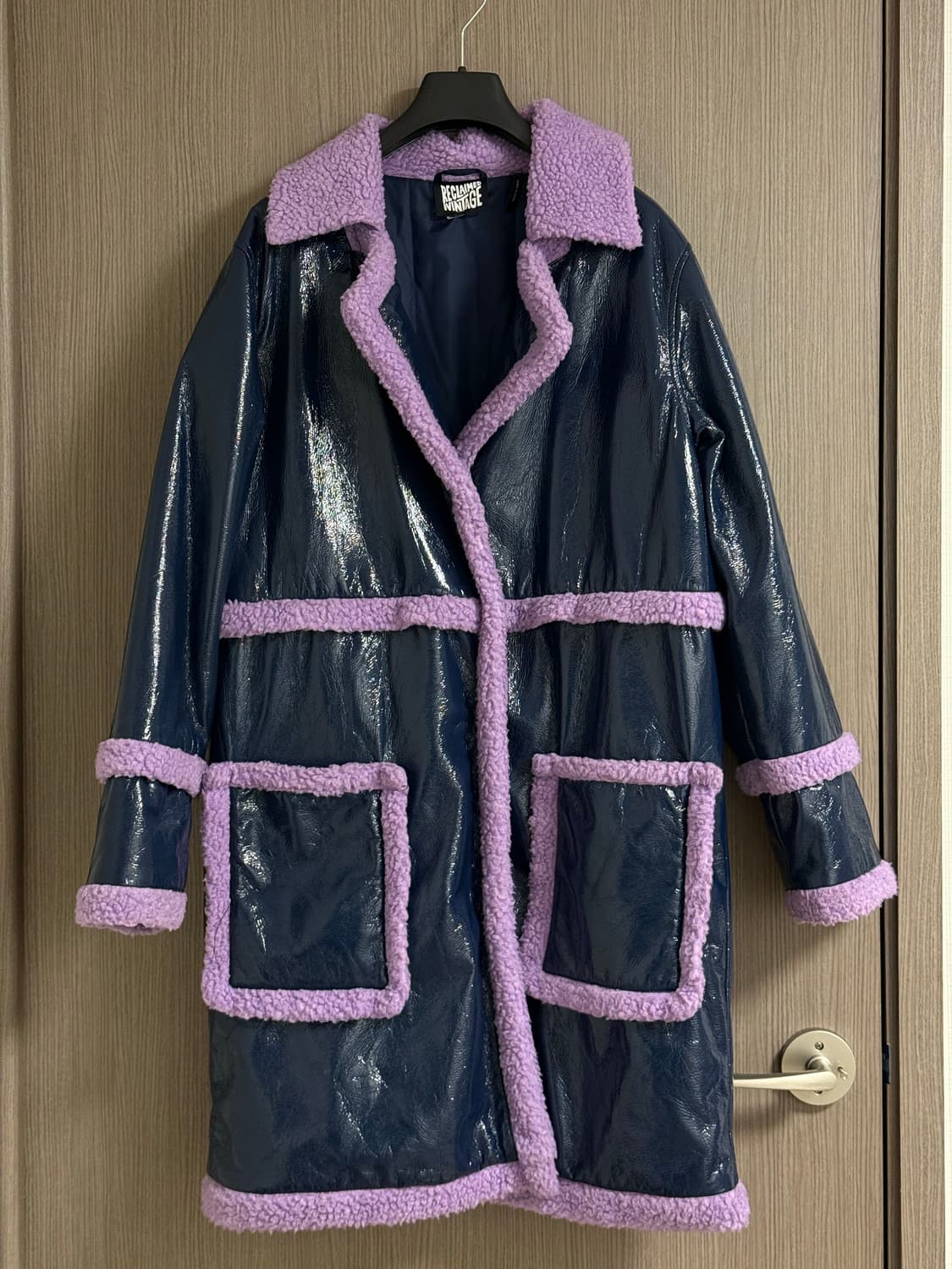 Reclaimed Vintage/영국 빈티지/에나멜 밍크 퍼 코트 상품이미지1