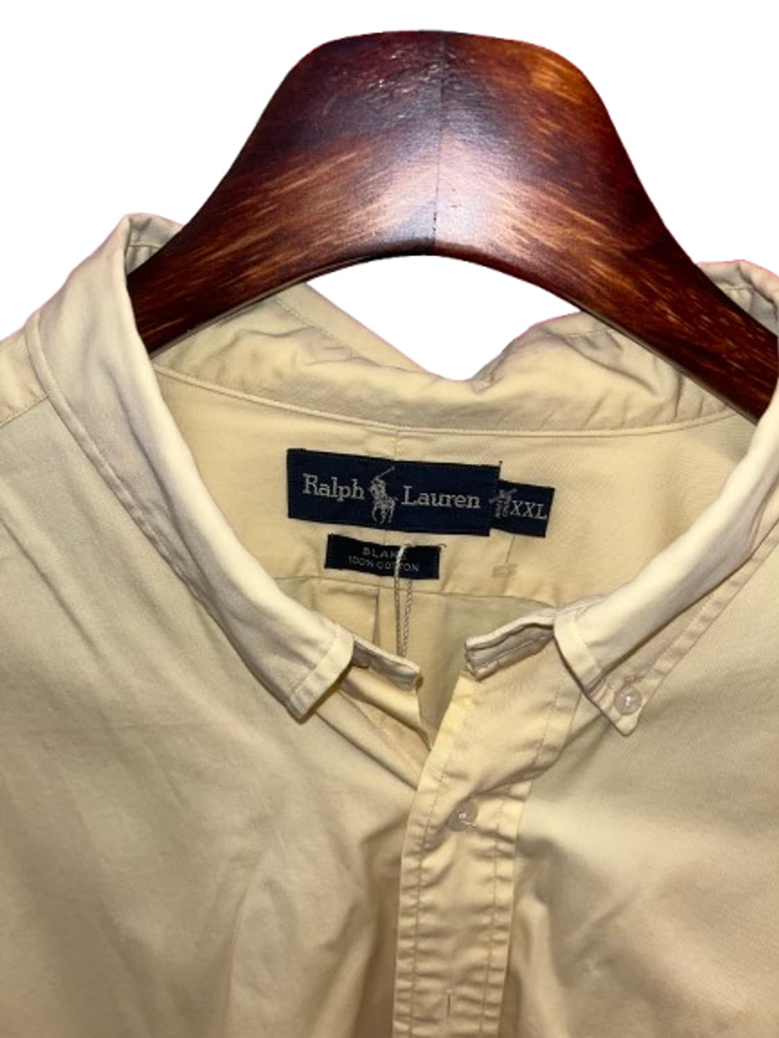 POLO RALPH LAUREN 폴로 옐로우크림 셔츠 상품이미지2