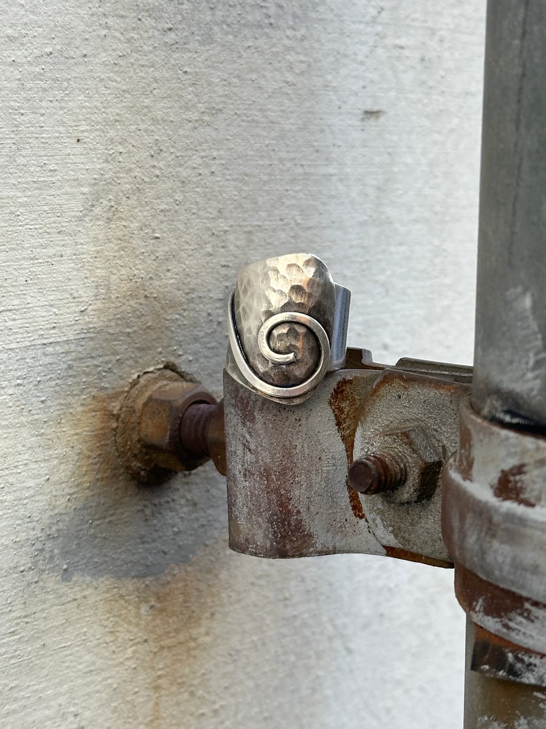 Handcrafted Karen Silver Hammered Ring🌀 상품이미지4