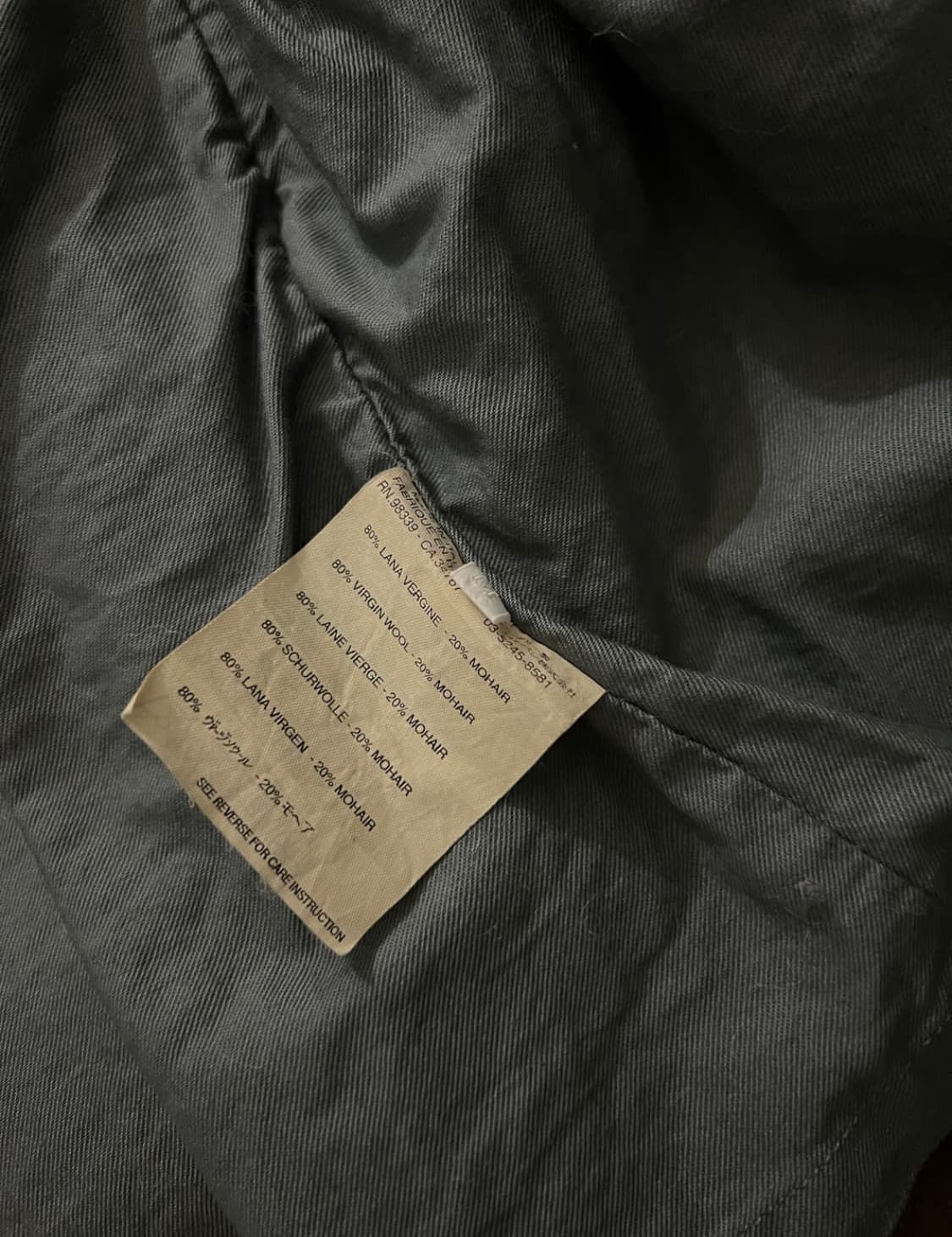 Miu Miu 00s 남성복 울 밀리터리 더블 브레스티드 코트 상품이미지8