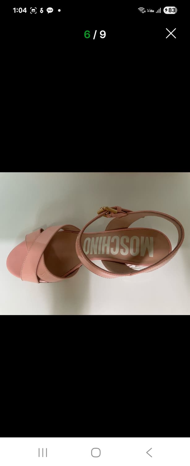 모스키노 핑크 페이던트 스트랩 샌들235-240 상품이미지4