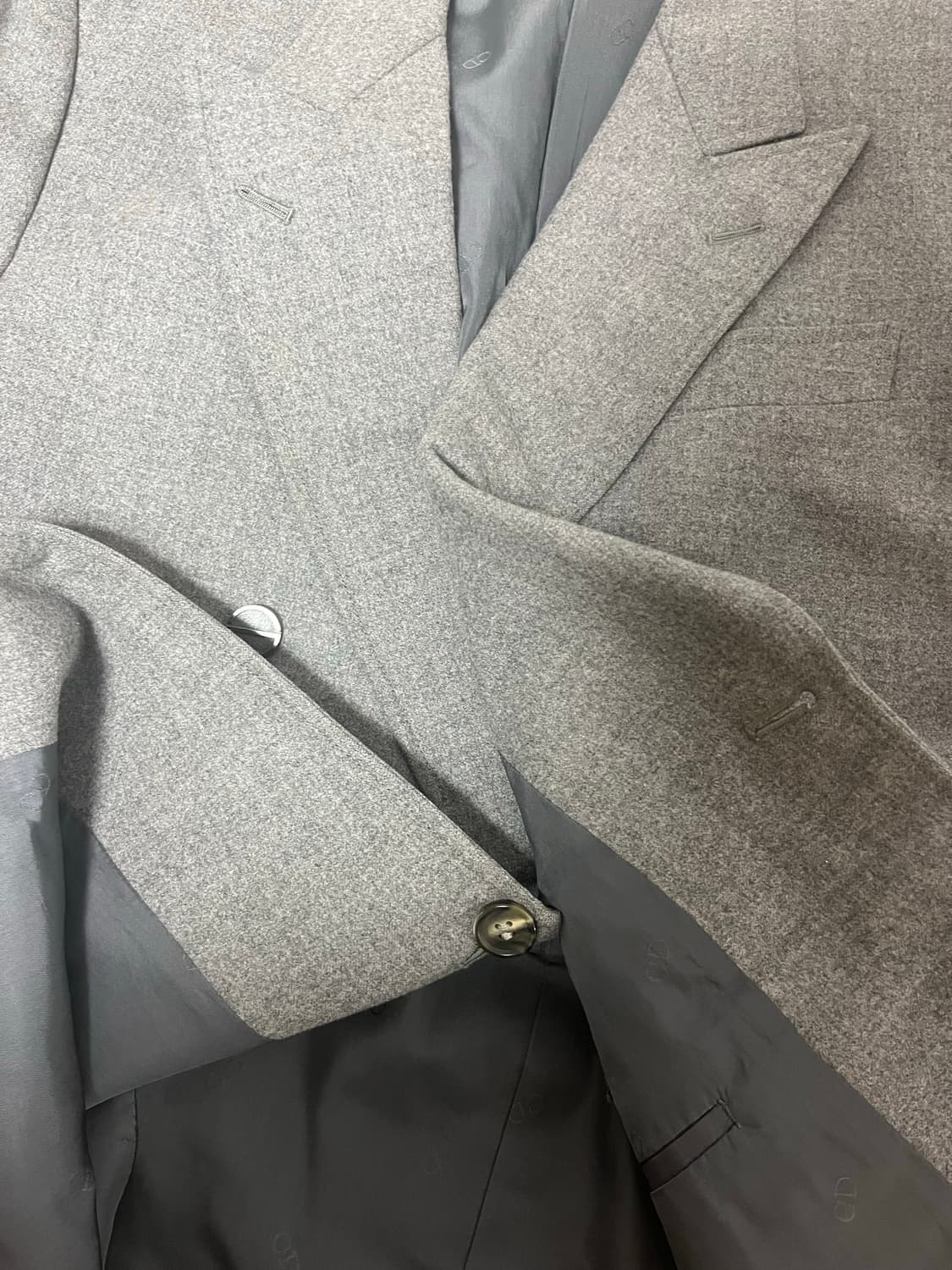 크리스챤 디올 울 그레이 더블 브레스트 셋업 상품이미지4