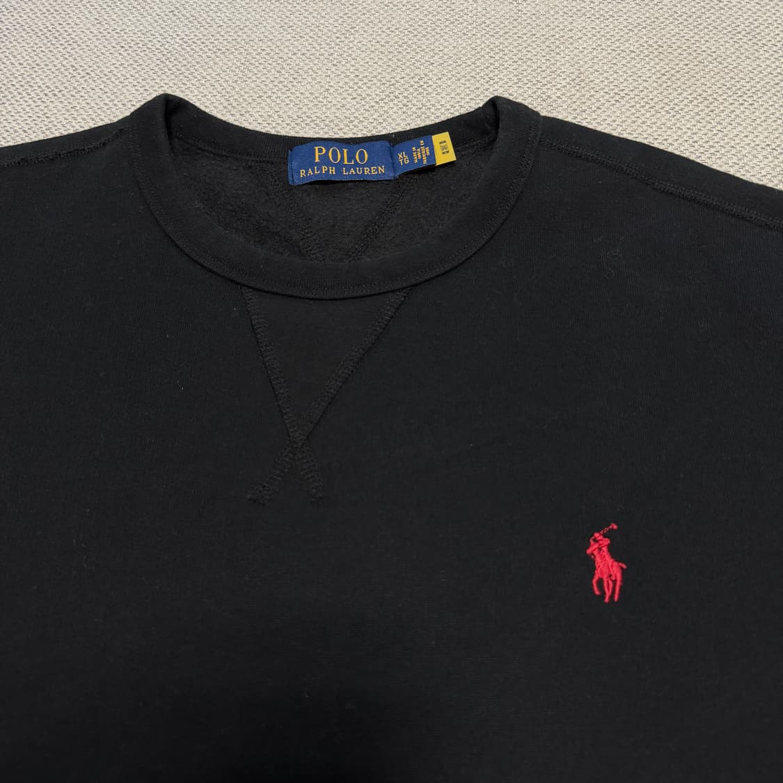 폴로 랄프로렌 기모 블랙 맨투맨 상품이미지2