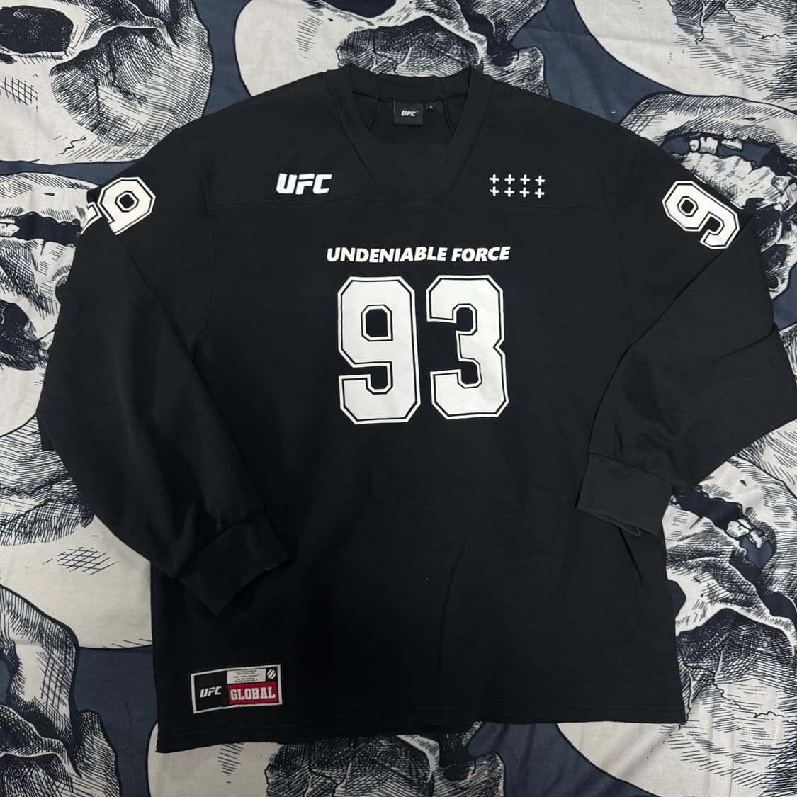 UFC 풋볼저지 오버핏 긴팔 XL사이즈 상품이미지1