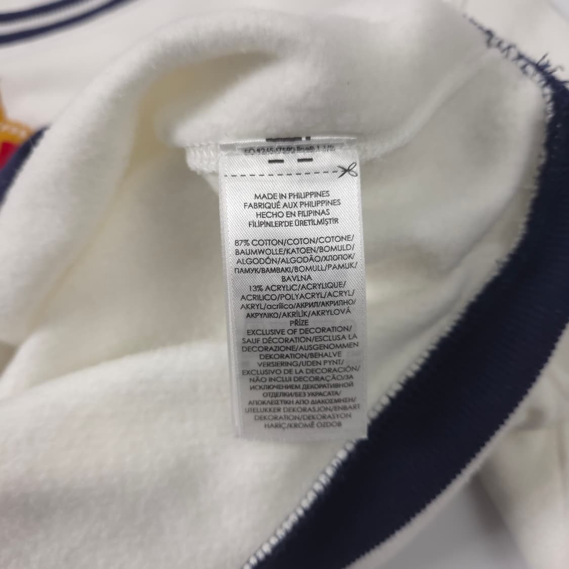 폴로 랄프로렌 빅로고 코튼 맨투맨 화이트 (L) 상품이미지7