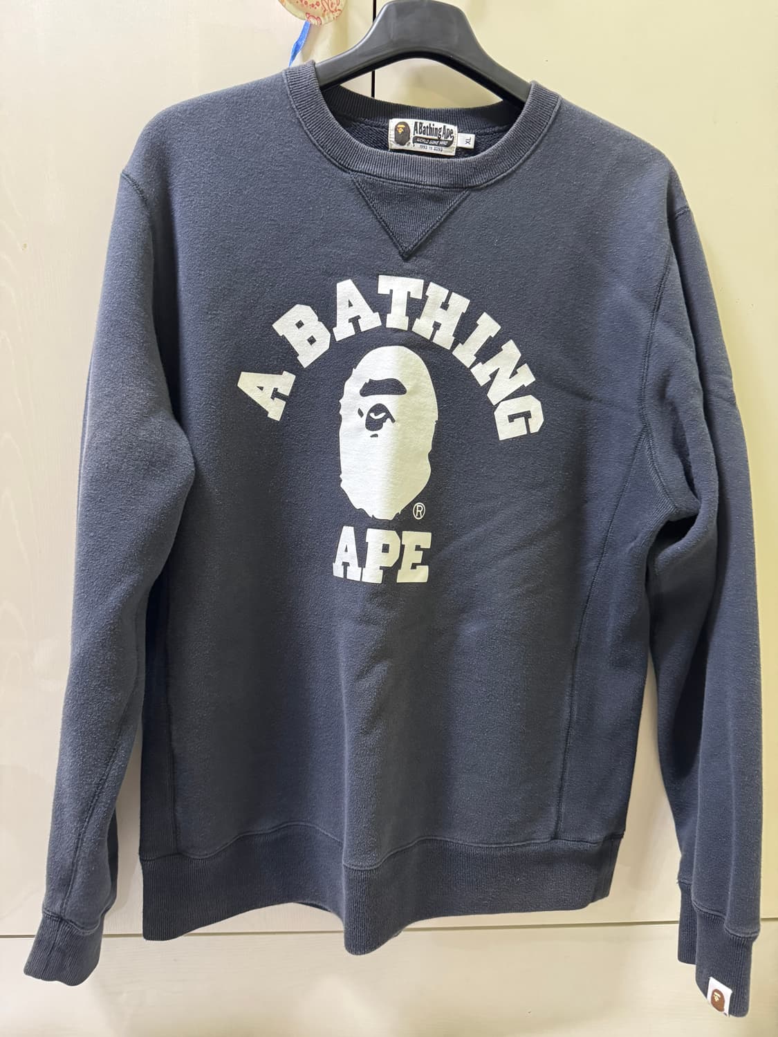 베이프 컬리지 맨투맨 xl 상품이미지1