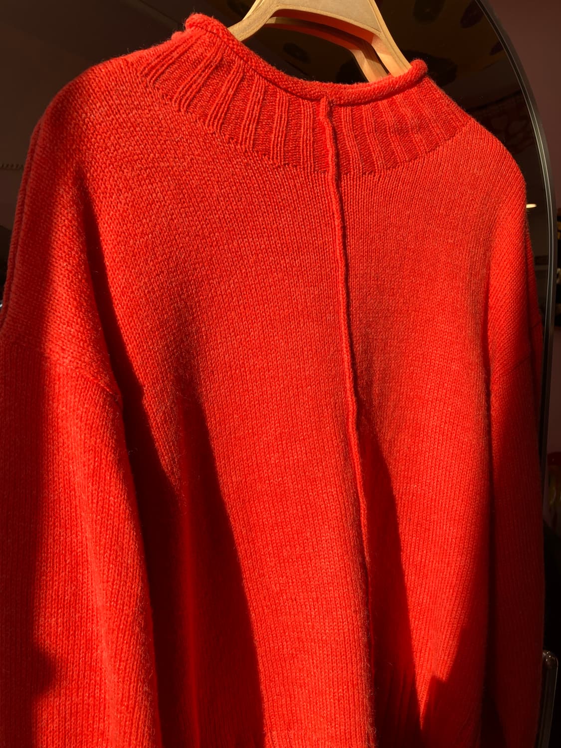 오렌지 라운드넥 니트 상품이미지2