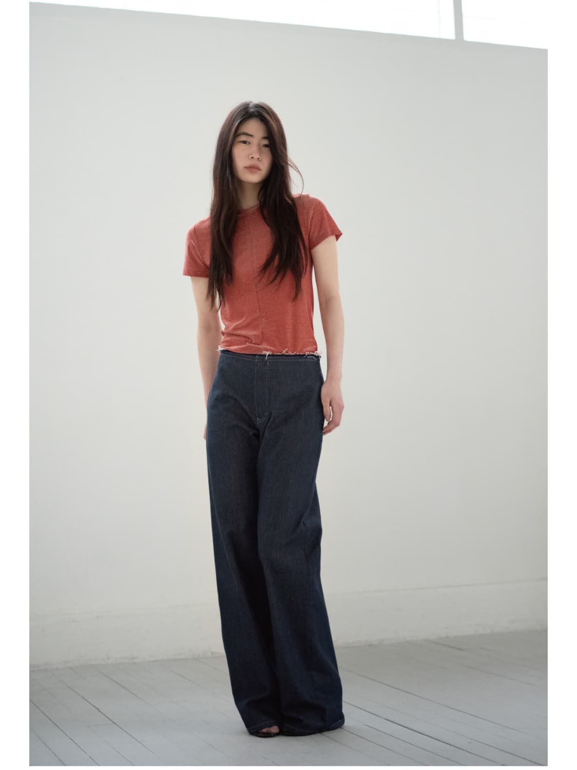 teak 티크 waist cut-out denim pants 상품이미지1