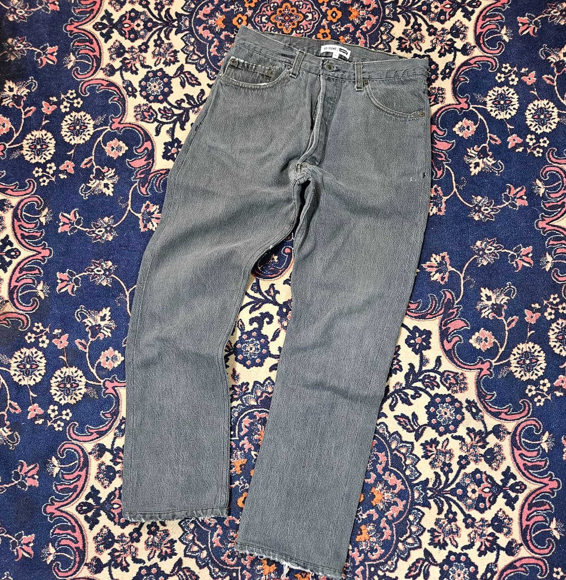 RE/DONE 리바이스 포켓 데미지 빈티지 무드 데님 팬츠 27size 상품이미지4