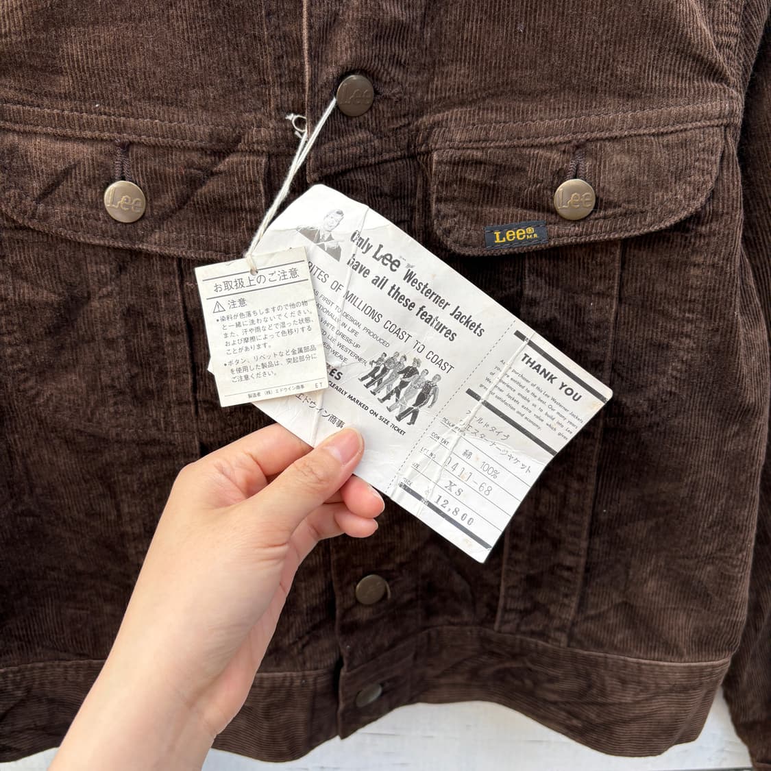 Lee 90s 리 코듀로이 골덴 자켓 (새상품) 상품이미지7